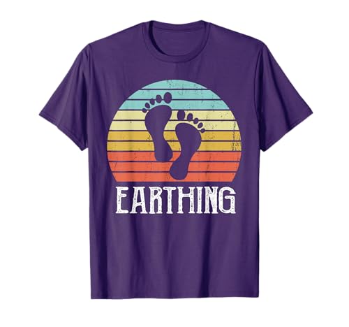 Eathing Funny Vintage Grounding Earthing Barefoot T-Shirt