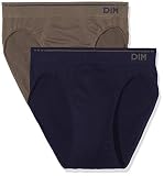 Sin costuras Dim Algodón sin Costuras Slip Pack x2 Basic, Gris (Gris Foncé/Azul Cobalt 74O), XL (Tamaño del Fabricante: 5) 2 para Hombre