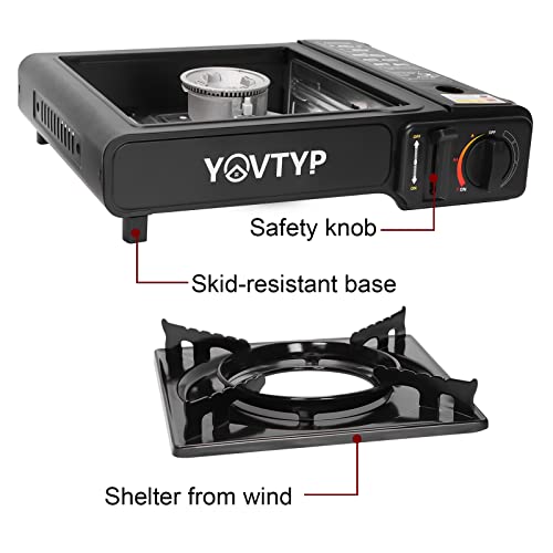 image for youtian Camping Stove Portable Portable Butane Stove Camp Kitchen Equi