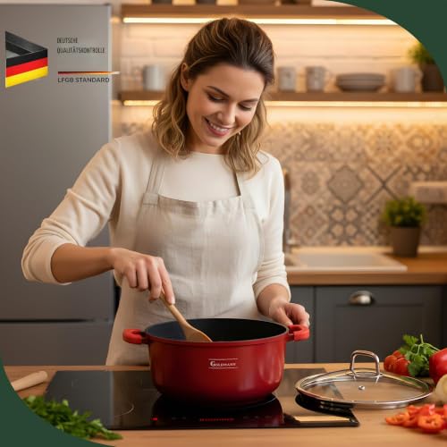 GOLDMANN Kochtopf 32 cm, 10 L, Antihaft, Induktion & Deckel – Ansicht 6