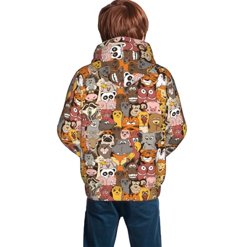 Cute Funny Ducks Kid Hoodies Boys Sweatshirts Girls Pullover with Pocket4