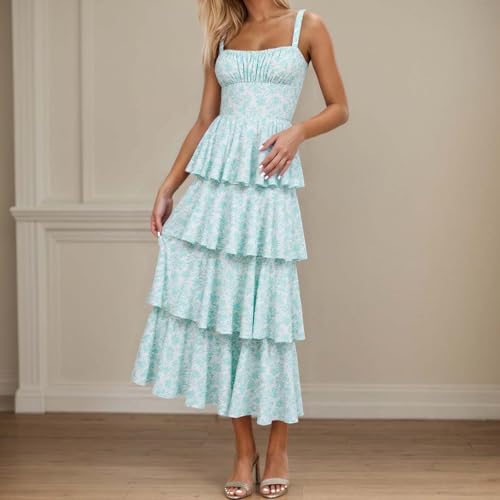 Robe longue à fleurs fluide et légère avec dos découpé séduisant - 2