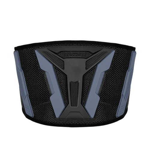 MOPFOL Motorcycle Waist Support Belt – Adjustable Shock-Absorbing Back Protector for Long-Distance Riding & Off-Road, Hook & Loop Strap(L)