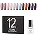 Produktbild ROSALIND 12pcs 7ml Nagellack Set UV-Gel Nagellack Gel Lack Rot Farbe Gel Polnisch Reine Farben Semi Permanente Gel-Lack