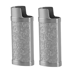 Xixian Zinklegierung Feuerzeug Etui Retro Muster Schutzhülle Hülle für