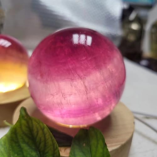 Sphère en fluorite arc-en-ciel de 60-65mm, boule de cristal de quartz poli pour la maison