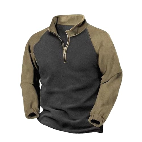 Sweat-shirt d'hiver homme anti-froid en polaire double face douce à capuche et manches raglan