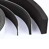AMXIKIN高密度フォーム 発泡ゴム 衝突防止 防音絶縁 スポンジ クッションテープ ゴム スポンジ 窓 玄関 引き戸 隙間 パッキン サッシ 黒 厚さ10mmx幅20mmx長4M