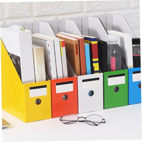 Suporte de arquivo de revista premium 45 x 25,9 x 26,9 cm com suporte de arquivo de papel de 5 compa