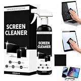 Spray detergente per schermo TV, detergente per schermo del computer, con panno per la pulizia, per TV, auto, smartphone, laptop, monitor e dispositivi elettronici (120 ml, 1 pezzo)