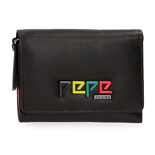 Preisvergleich Produktbild Pepe Jeans Mandala Geldbörse 12 cm, Schwarz (Schwarz) - 7692561