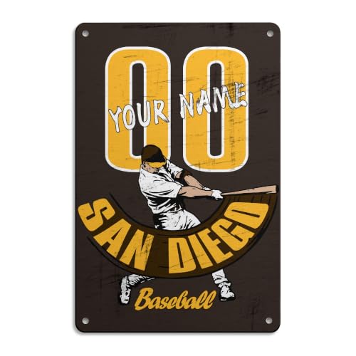Image of ANTKING San Diego Metal Sign Custom Sign Decor for Men Youth Boy Gifts