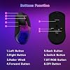 FFJ Master02 Wireless Gaming Mouse, 12000 DPI, Tri-Mode 2.4G/USB-C/Bluetooth 5.3 Gaming Mouse, Python Skin Texture RGB Backlit, 6 Programmable Buttons, 75Hr Battery Life for PC, Mac, PS5, XBOX - Black