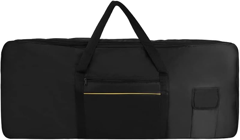 61 Keys Keyboard Case for 61 Keys Keyboard and Electric Piano, Electric Keyboards Bag Piano Gig Bag, Waterproof 420D Oxford Cloth Piano Padded Case (black)