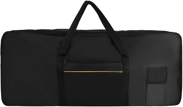 61 Keys Keyboard Case for 61 Keys Keyboard and Electric Piano, Electric Keyboards Bag Piano Gig Bag, Waterproof 420D Oxford Cloth Piano Padded Case black