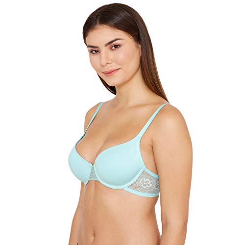 Zivame Women's Full Cup Padded Wired Bra (ZI1101-Aruba Blue_34C)