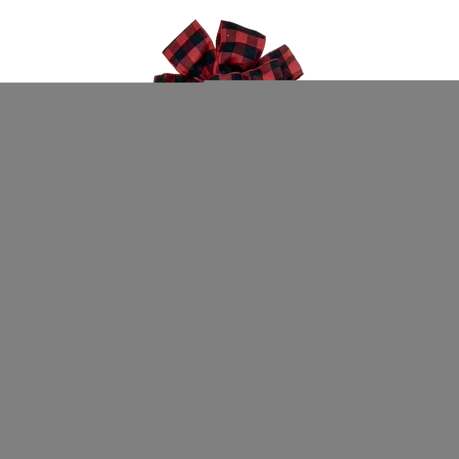 Couronne de Noël d'intérieur et extérieur Teksome avec grand nœud rouge pour porche