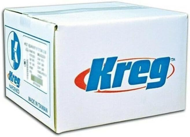 Kreg SML-F125-5000 Zinc Pocket Screws, 1 1/4 Inch, #7 Fine Thread, Maxi-Loc Head (5000 Count)
