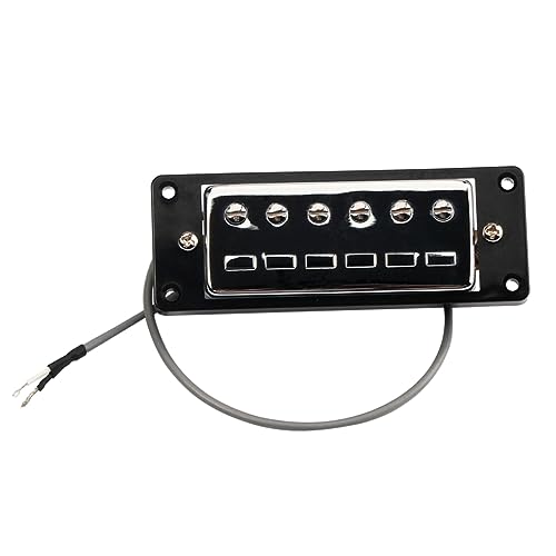 Manche de 50 mm et chevalet 52 mm Vaguelly en cadre noir pour guitare électrique