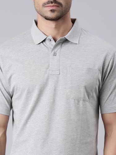 Image of Classic Polo Men's Half Sleeve Polo Neck Authentic Fit Solid Cotton T-Shirt