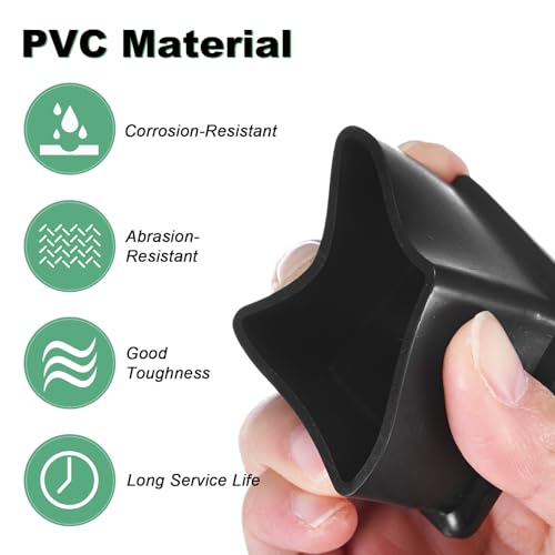 Tapones cuadrados de PVC de 35mm para patas de sillas y mesas en pack de 8 unidades 3