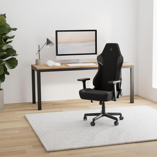 Nitro Concepts X1000 - Sedia da ufficio, con rivestimento in tessuto, 135 kg, colore: Nero - Sedia gaming - Immagine 1