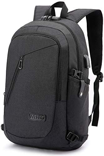 Laptop Backpack,Business Travel Anti Theft Backpack Gift for Men Women with USB Charging Port Lock,Slim Durable Water Resistant College School Bookbag Computer Bag Fits 15.6 Inch Laptop Notebook