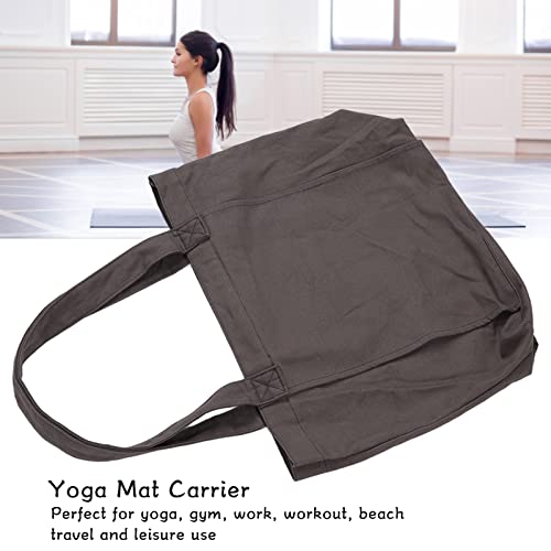 Yoga Mat Carrier Tote Bag, Large Capacity Portable Shoulder Bag with Side Sleeves Zip Pocket, Multi Scene Gym Beach Travel Organizer3