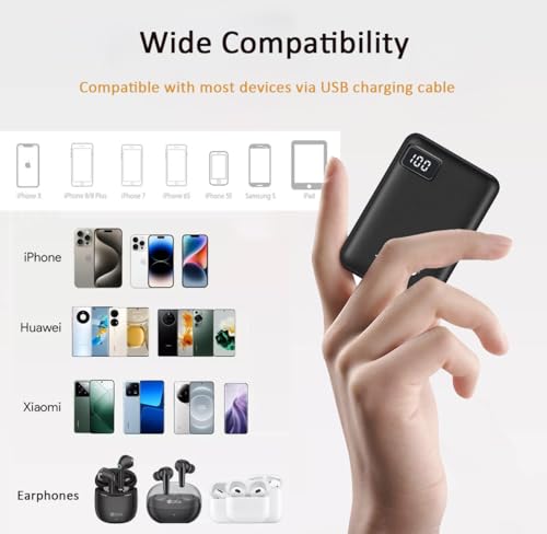 Jonkuu YYOJ Small Portable Phone Charger 10000Mah Quick Charge 5V/2.4 A Heated Vest/Jacket Battery Packs Dual Usb Lcd Display Power Bank thumb #5