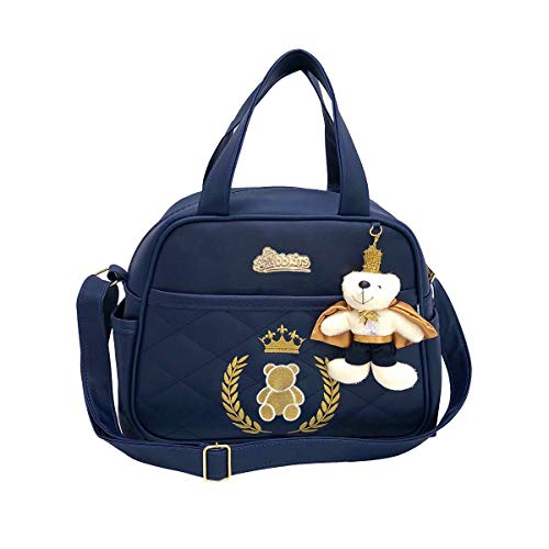 Kit Bolsa Maternidade 3 peças Azul Marinho, Bbkits, Azul Marinho