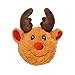 Patchwork Pet Prickle Reindeer Premium Dog Toy Christmas Plush Interactive Spiky Ball