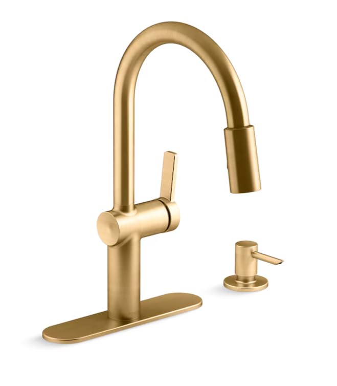 Kohler Koi R22940-SD-2MB Pull Down Kitchen Faucet with Soap Dispenser...