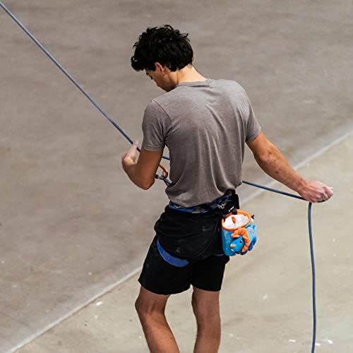 Chalkbag dinosaur for rock climbing