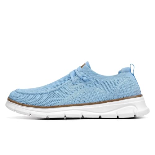 Image of Mens Slip-on Loafers Comfortable Boat Shoes Casual Walking Sneakers Mesh Business Oxfords Work Lightweight Soft Sole