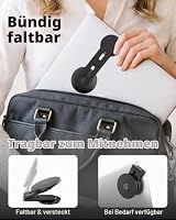 CloudValley 15W Kabelloses Ladegerät Laptops Handyhalterung Kompatibel mit MagSafe, [Faltbar und Versteckt] für Laptop, MacBook, iMac & Apple Studio Display für Tesla Model 3/ Y Zubehör, Schwarz – Ansicht 4