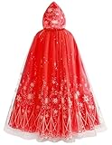 Picture of PURFEEL Girls Elsa Party Cape Kids Princess Queen Cape Costume Gilrls Play Cloak 2-10Years