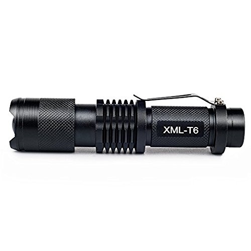 Bestsun 2 Pack Sk98 Led Tactical Flashlight 5 Mode Zoomable Mini Flashgliht 2500 High Lumen Military Grade Handheld Flashlight Water Resistant Ultra Bright Tac Light Adjustable Focus Pocket Torch #TOP7