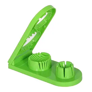 Yanmai 2 in 1 Double Cut Boiled Egg Cutter with Stainless Steel Wire for Easy Slicing of Boiled Eggs.