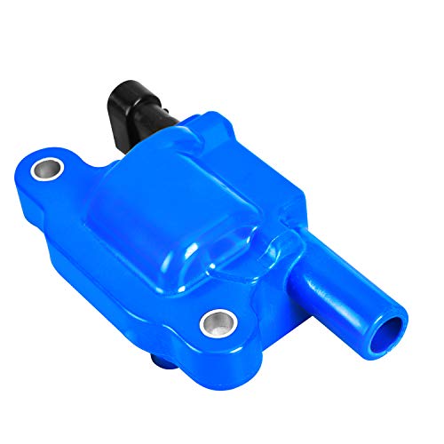 image for ENA Set of 8 Square Ignition Coils and 748UU Spark Plug Wires Compatib