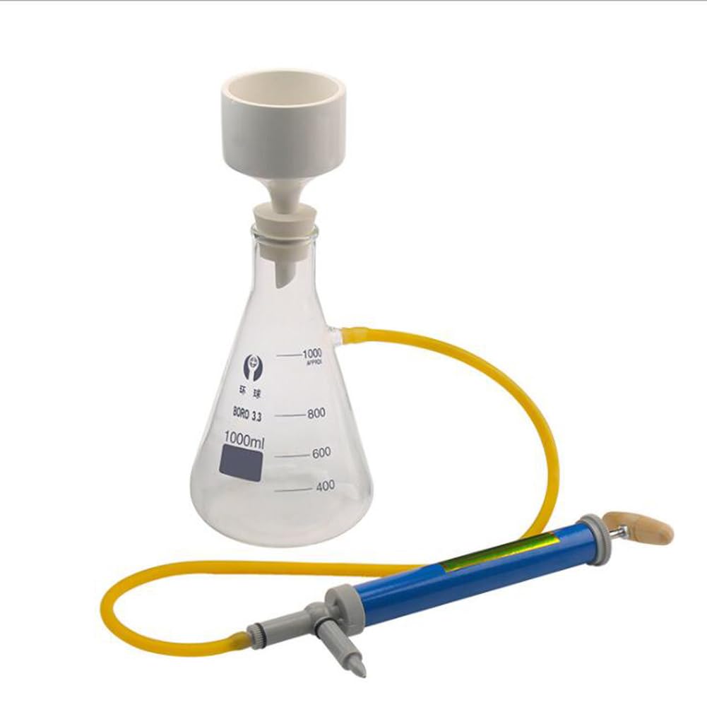 Buchner Funnel Apparatus Kit Imbuto filtrante, utilizzato per l'aspirazione sotto Vuoto Erlenmeyer Flask School Educational Lab