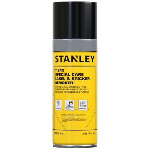 STANLEY T242 Label & Sticker Remover - Automotive-Grade Adhesive Cleaner