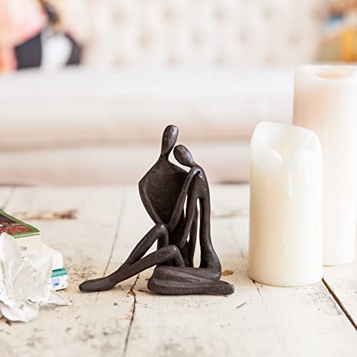 Danya B. A Couple's Embrace Bronze Sculpture, Contemporary Sand-Casted Sculpture, Home Or Office Décor Gift For Anniversary, Birthday, Valentine's Day Or Wedding #TOP1