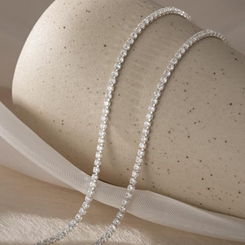 Image of Tewiky Layered Necklaces for Women 14k Gold Plated Chain Necklace Set