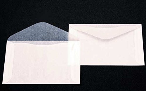 Premium Glassine #4 Envelopes by JBM Glassine; Measures 4-7/8" x 3-1/4" - Pack of 100