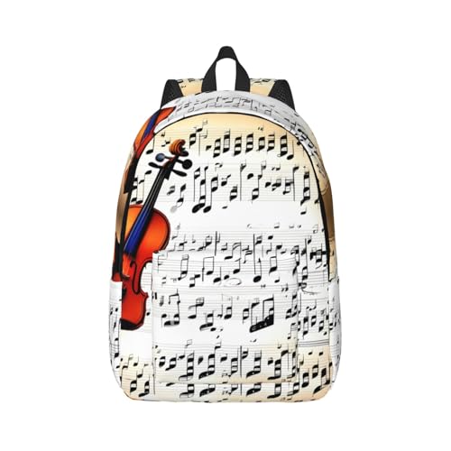Sac à dos de randonnée imprimé partition de violon idéal pour vos sorties en plein air