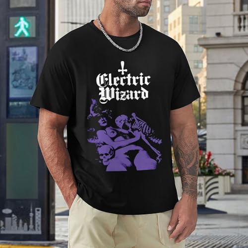 Electric Wizard T Shirt Men's Fashion Short Sleeve Tops Summer Casual Tee Black2
