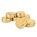 LIYAR Aluminum Metal Tins 1 Ounce 48 Pack Round Tin Containers Storage Tins Metal Jars Empty Lip Balm Container Small Containers with lids,Gold