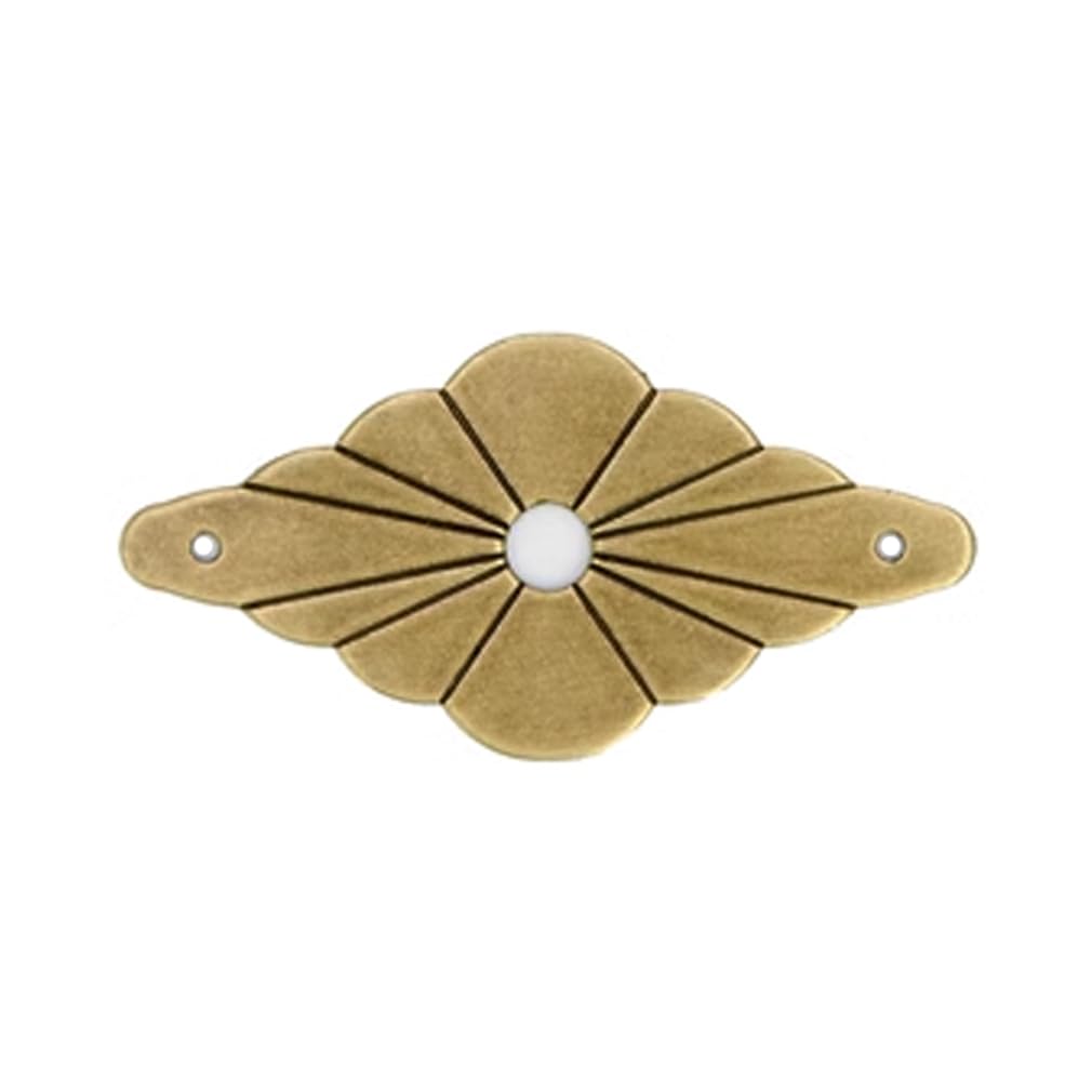 Tiazza Bronze 10Pcs Brass Backplate Washers Classical Furniture Decoration Gasket Brass Hardware Accessories (Bronze)