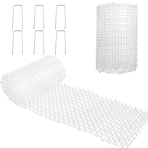Akolafe 79X12 Inch Scat Mat For Cats With Spikes Scat Mats For Dogs Cat Deterrent Mat With 6 Staples Cat Repellent Mat Cat Spike Mat Cat Counter Deterrent Mat Pet For Indoor Outdoor Furniture Garden #TOP23