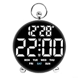Paramètres d'alarme personnalisables : personnalisez votre routine de réveil avec des alarmes qui peuvent être définies pour les jours de semaine, les week-ends ou une utilisation quotidienne, vous commencez votre journée selon vos propres conditions.